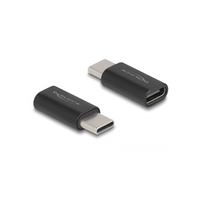  Delock Adapter SuperSpeed USB 10 Gb/s (USB 3.2 Gen 2) USB Type-C dugasz-alj portkímélő fekete