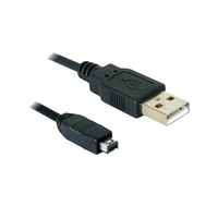 Delock Delock kamera kábel USB-B mini 4 tűs Hirose - USB-A 1,5 m apa-apa