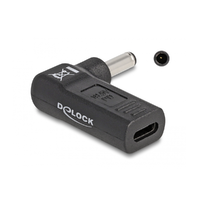 Delock Delock Laptop töltőkábel adapter USB Type-C anya - Dell 4,5 x 3,0 mm apa 90 fokban hajlított