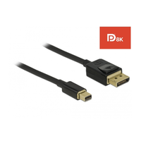 Delock Delock Mini DisplayPort a DisplayPort-kábel 8K 60 Hz 1 m DP 8K tanúsítvánnyal
