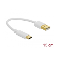  Delock Töltokábel USB A - USB Type-C csatlakozó végekkel 15 cm