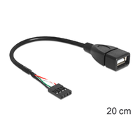 Delock Delock USB 2.0 A típus, anya - pin fejes kábel