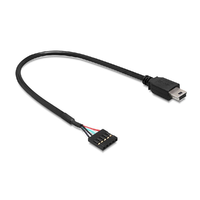 Delock Delock USB 2.0 pin fejes anya > USB mini apa kábel, 30 cm