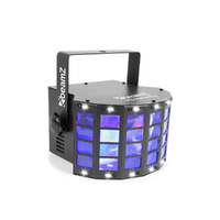 BeamZ BeamZ Butterfly (3x3W) RGB 24 optikás LED derby fényeffekt + Stroboszkóp