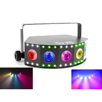BeamZ BeamZ DJ X5 (5x10W) RGB-UV stroboszkóp DMX array fényeffek