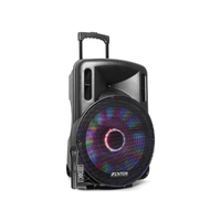 Fenton Fenton FT15LED (15") 800W akkumulátoros hordozható hangfal (1xMik + MP3 + Bluetooth)