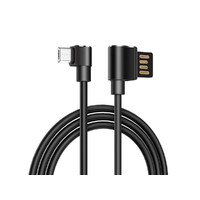  HOCO Long roam töltő adatkábel micro USB U37 90 fokos 1,2 méter fekete
