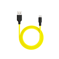  HOCO X21 Szilikon töltokábel Micro USB 1m, sárga