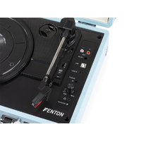 Fenton Fenton RP115B Kofferes bakelit lemezjátszó, beépített hangszóróval (Bluetooth) - Türkizkék
