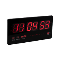  Kleiber LNC-45 Digitális óra, ébresztőóra funkcióval - PIROS