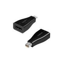 LogiLink Logilink DisplayPort adapter, Mini-DP/M HDMI-A-hoz, 4K/30 Hz, fekete