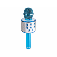 MAX max KM01B Karaoke PARTY mikrofon beépített hangszóróval (Bluetooth, MP3) - Kék