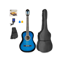 MAX max SoloArt akusztikus gitár (tartalék húr, hangoló, hordtáska, pengetők) - kék