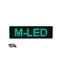 M-LED M-LED ID-16x64G (16x64 cm) BELTÉRI LED fényújság (ZÖLD)