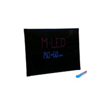 M-LED M-LED LB-80PR Írható LED reklám tábla, PRO (80x60 cm) + 1db filc