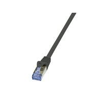 LogiLink Logilink Patch kábel PrimeLine, Cat.7 kábel, S/FTP, fekete, 0,5 m