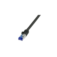 LogiLink Logilink Patch kábel Ultraflex, Cat.6A, S/FTP, fekete, 0,25 m