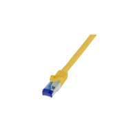 LogiLink Logilink Patch kábel Ultraflex, Cat.6A, S/FTP, sárga, 0,25 m