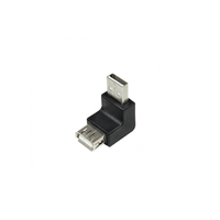 LogiLink LogiLink USB 2.0 adapter, USB-A/M USB-A/F, 90 -os szög, fekete