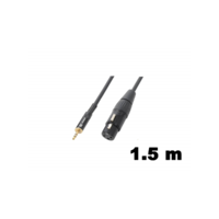 PD Connex PD Connex GX28-1,5 mono-sztereo jelkábel (XLR mama - 3,5 mm Sztereo Jack) - (1,5 m)