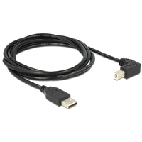 Delock Delock USB2.0 kábel USB A dugó - USB B 90°dugó csatlakozókkal, 2m