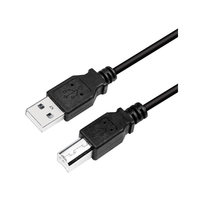 LogiLink Logilink USB 2.0 Cable, AM to BM, black, 2m