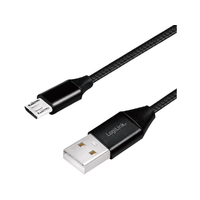 LogiLink Logilink USB 2.0 Cable, AM to Micro BM, black, 0.3m
