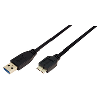 LogiLink LogiLink USB 3.0 csatlakozó kábel A->B Micro 2x apa 0.6 m