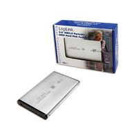 LogiLink LogiLink 2.5"-os USB 2.0-ás hordozható SATA-s merevlemez ház, ultrakönnyű