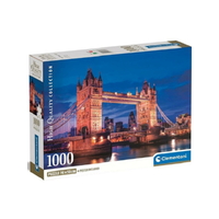 Clementoni Tower Bridge éjjel HQC 1000db-os puzzle poszterrel - Clementoni