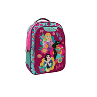 Luna Must: Disney Hercegnők lekerekített ergonomikus iskolatáska, hátizsák 32x18x43cm