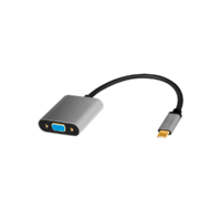 LogiLink Logilink USB 3.2 Gen1 Type-C adapter, C/M VGA, 1080p, alu, 0,15 m
