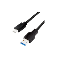 LogiLink Logilink USB 3.2 Gen1 Type-C kábel, C/M-USB-A/M, fekete, 0,5 m