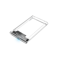  Logilink 2,5" külső HDD ház USB 3.0,csavarmentes, átlátszó