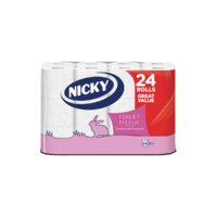 Nicky Nicky Great Value toalettpapír 3 rétegű 24 tekercs 95lap
