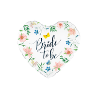  "Bride to be" feliratos szív alakú fólia lufi 45cm