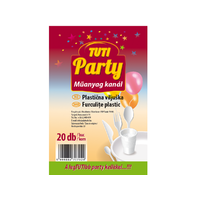 Tuti Tuti party műanyag kanál 20db-os kiszerelésben