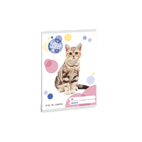 Ars Una Ars Una: Cuki állatok - Amerikai rövidszőrű macska 3. osztályos vonalas füzet 32 lapos A/5
