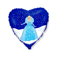  Party fólialufi jégvarázs Elsa mintával 45cm