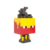 Mattel Minecraft Mob Head Minis: Nagyfejű őrláng mini figura - Mattel