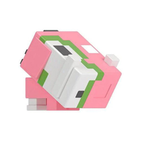 Mattel Minecraft Mob Head Minis: Nagyfejű Zombidisznó mini figura - Mattel