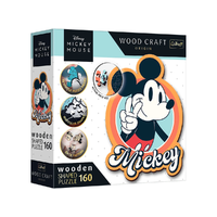 Trefl Wood Craft: Disney - Retro Mickey egér 160 db-os prémium fa puzzle - Trefl