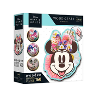 Trefl Wood Craft: Disney - Stílusos Minnie egér 160 db-os prémium fa puzzle - Trefl