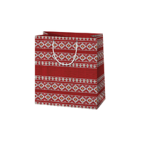 Cardex Piros-fehér karácsonyi óriás méretű ajándéktáska 33x15x45cm