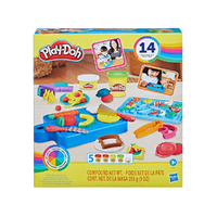 Hasbro Play-Doh: Little Chef gyurmaszett 5 tégely gyurmával és kiegészítőkkel 255g - Hasbro