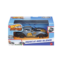 Mattel Hot Wheels: Pull-Back Speeders Muscle and Blown hátrahúzható fém kisautó modell 1/43 - Mattel