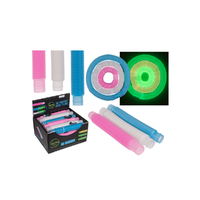 Flair Toys XL Fidget Pop Tube: Felxibilis dekorációs sötétben világító cső, többféle változatban 20cm