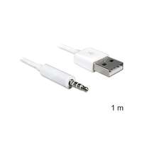 Delock DELOCK kábel USB-A male > Stereo jack 3.5 mm male 4 pin IPod Shuffle 1m