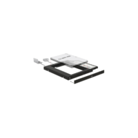Delock DELOCK Átalakító Slim SATA 5.25" beépítő keret (10mm) 2.5" SATA HDD-hez 9.5mm-ig