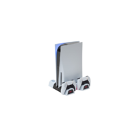 FROGGIEX FROGGIEX PS5 Kiegészítő Konzol hűtő + Töltő állomás + Játék tartó + Headset tartó Fehér, FX-P5-C3-W